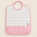 Bavaglino pappa quadretto rosa
